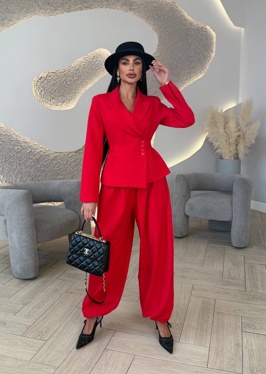 брючный костюм,женский брючный костюм,костюм брючный праздничный matreshka love,костюм с брюками,малиновый костюм женский брючный