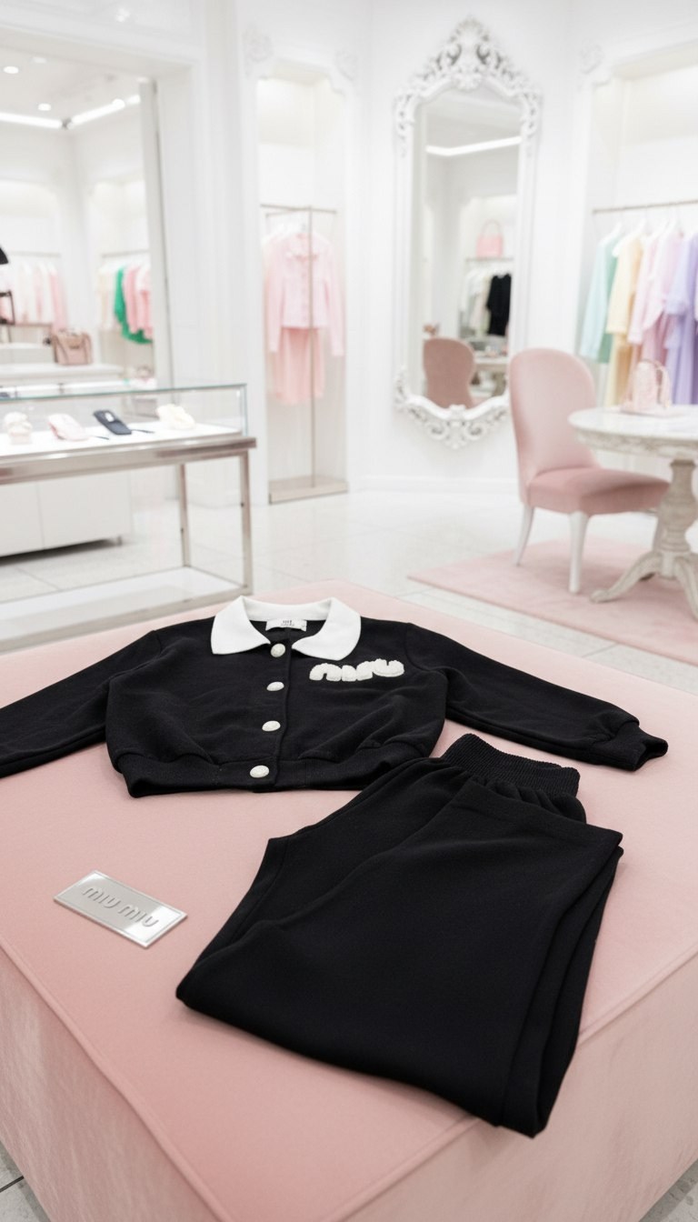 спортивный костюм miu miu,спортивный костюм двойка miu miu,костюм,кардиган