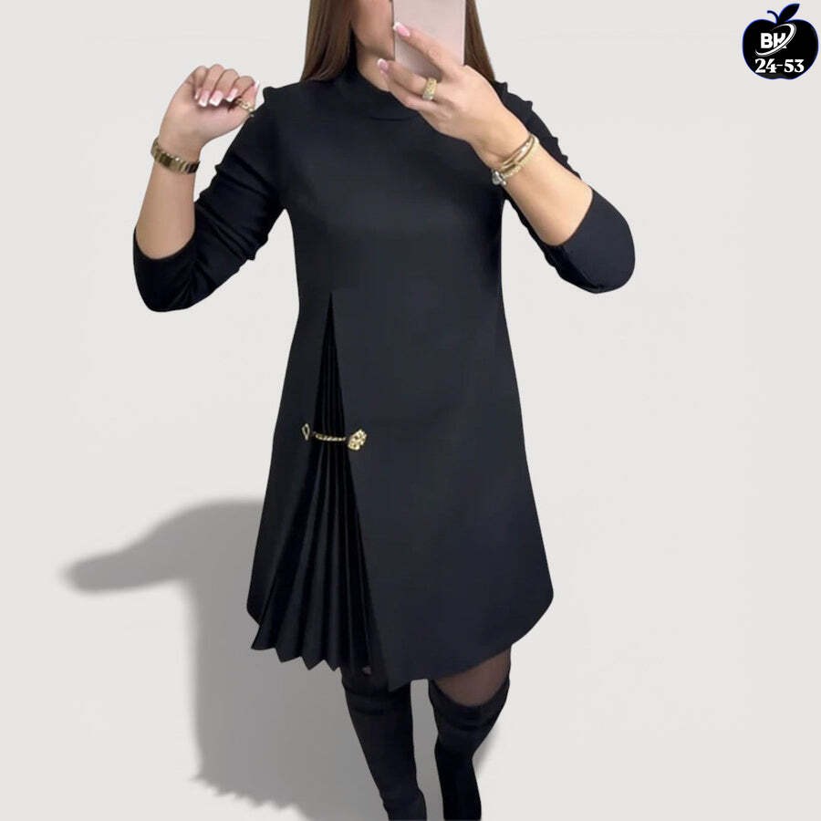 платье с плиссе,платье,стильное платье,женское платье,платье прямое