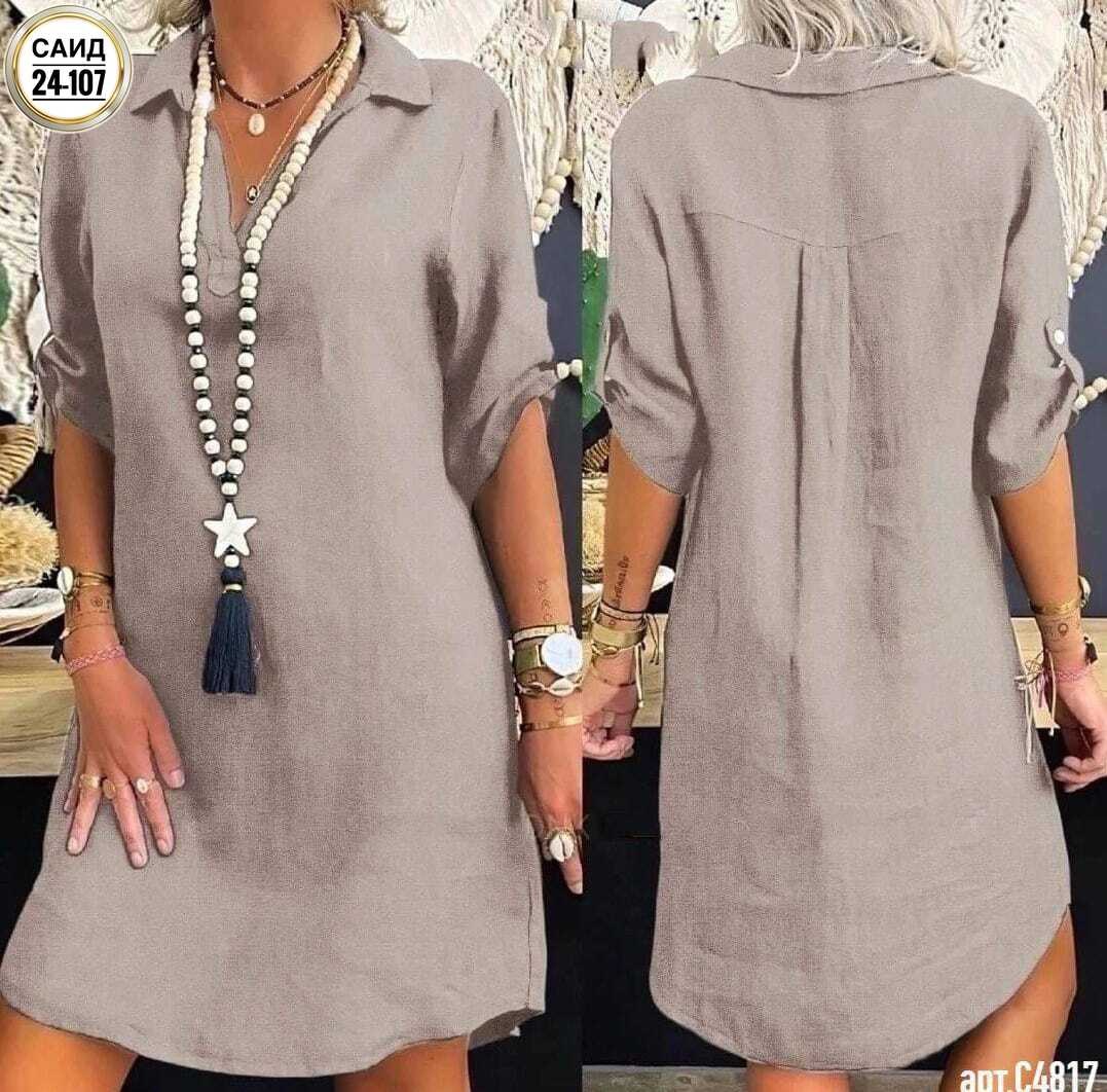 платье рубашка женское свободное,платье женское летнее свободное,платье лен,платье женская,модное платье