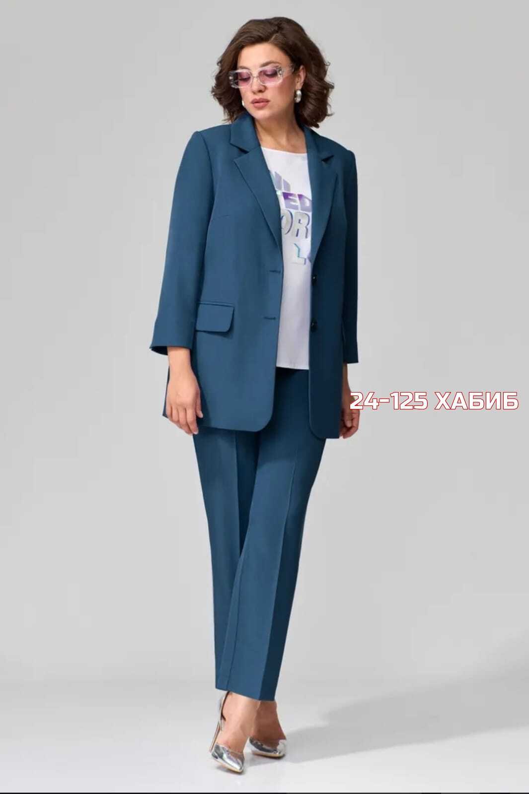 брючный костюм vilena fashion 1097 синий двойка,брючный костюм vilena 1097 синий,брючный костюм белэльстиль арт: 866+596 темно-синий,брючный костюм elady 3720,брючные костюмы женские