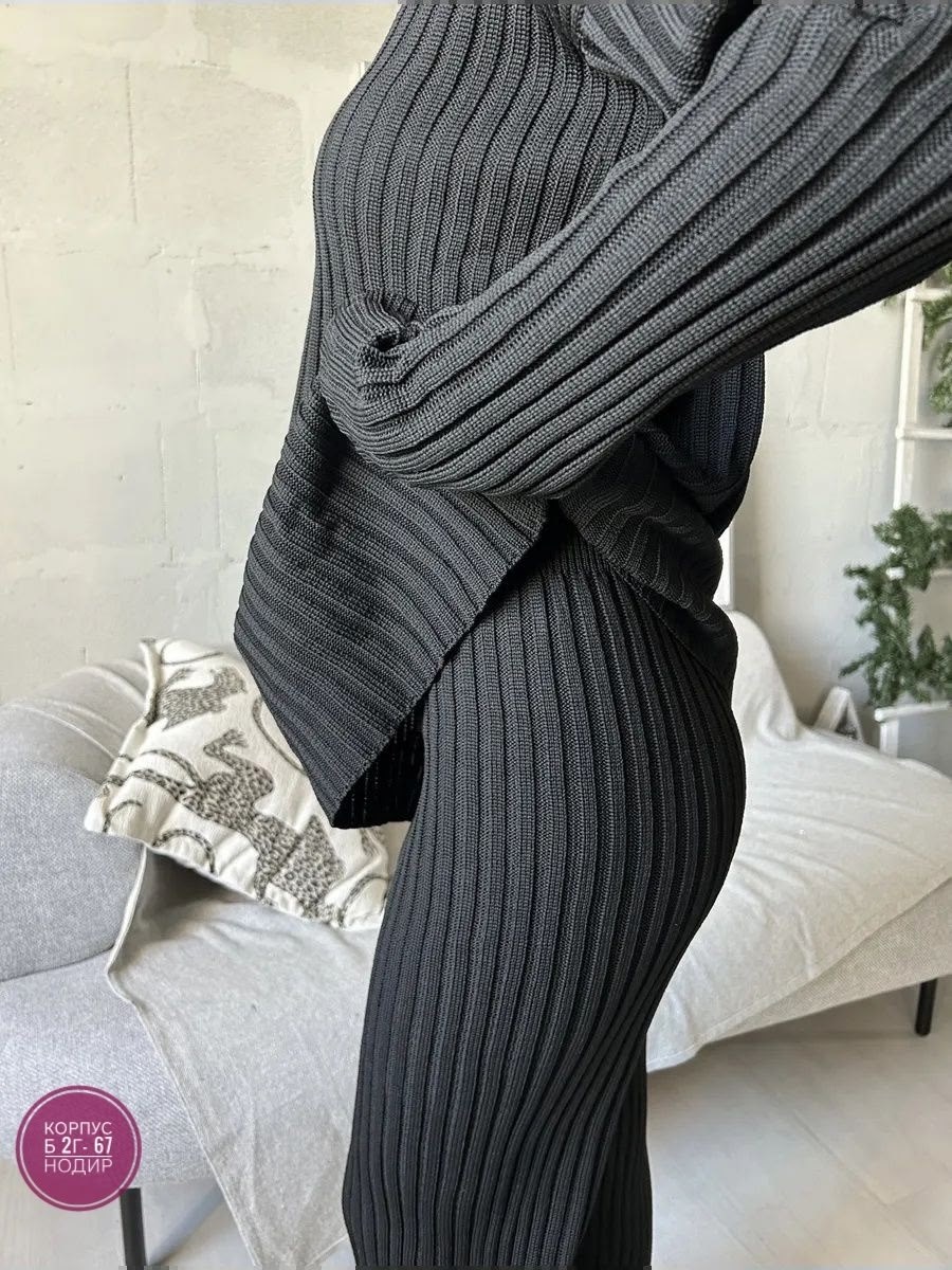 вязаный брючный костюм,трикотажный костюм,вязаные костюмы,женский вязаный костюм,вязаный костюм с брюками палаццо