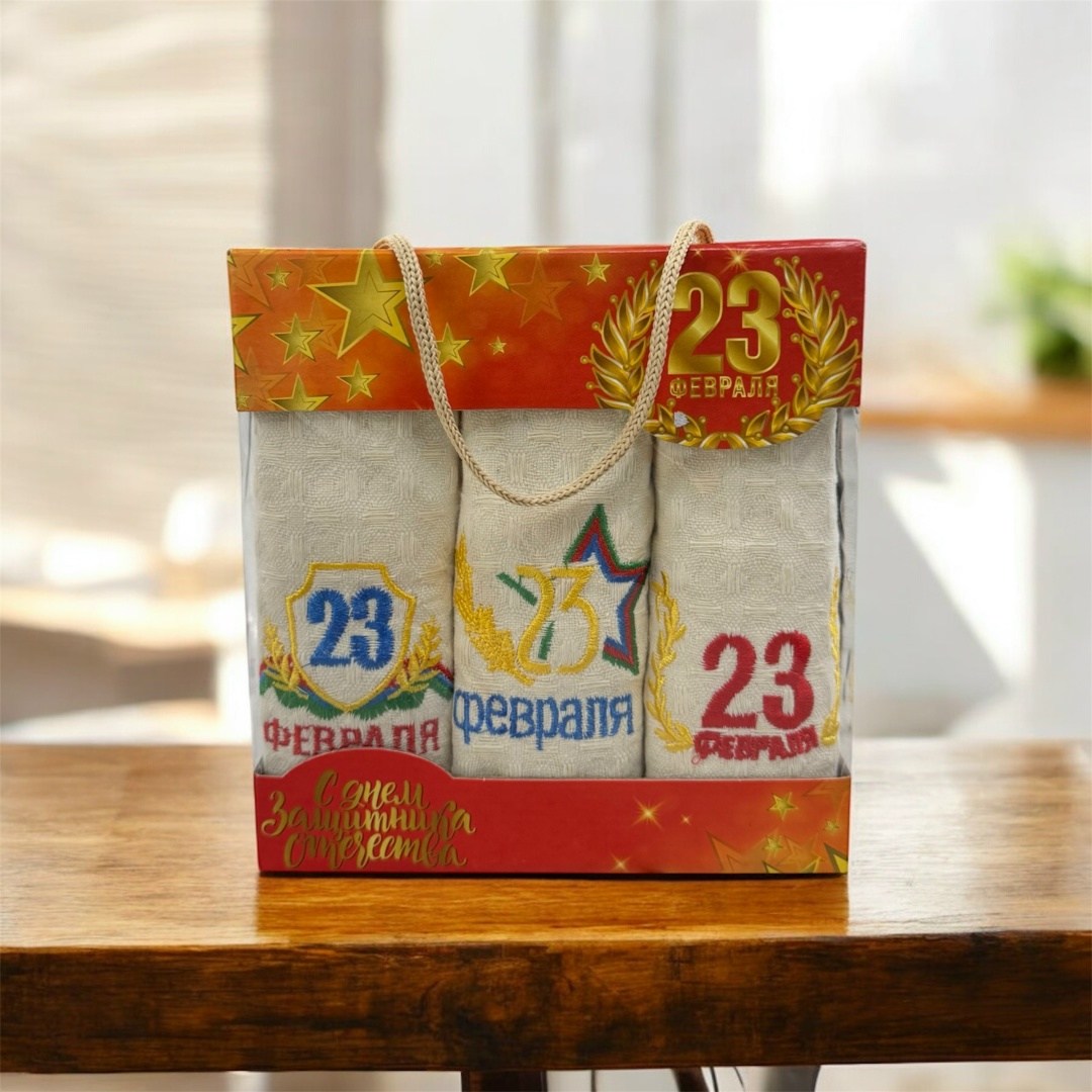подарочный набор полотенец на 23 февраля,набор полотенец на 23 февраля,полотенце подарочное на 23 февраля,подарочный набор для мужчин 23 февраля,подарочный набор 23 февраля