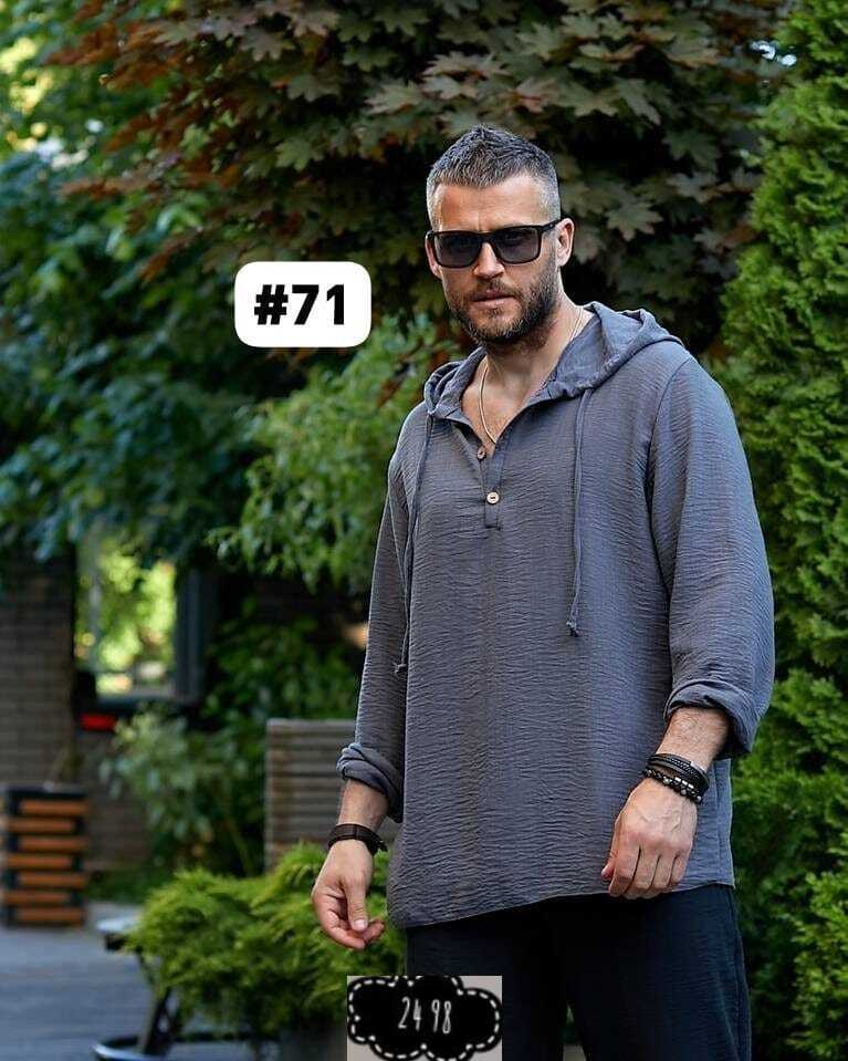 рубашка с капюшоном,рубашка мужская с капюшоном,мужская рубашка,мужская льняная рубашка,туника мужская