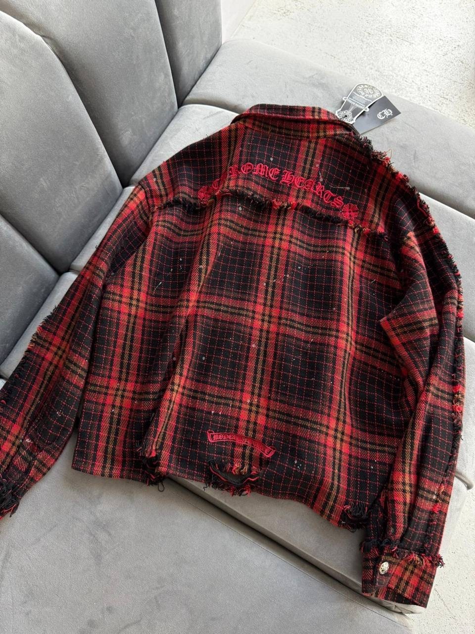 рубашка в клетку оверсайз со стразами perferita,рубашка в клетку женская оверсайз,рубашка твид,рубашка,женская рубашка в клетку