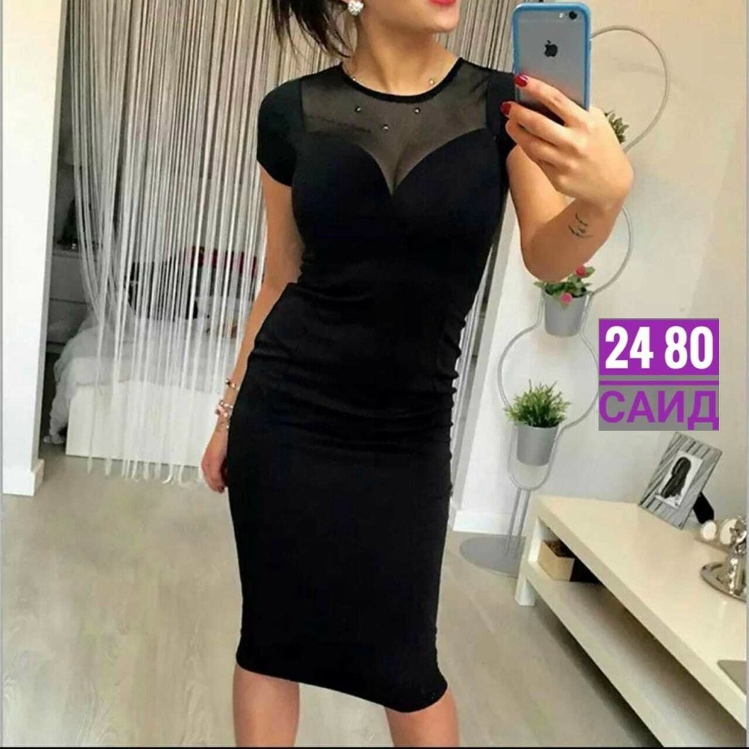 платье из сетки,платье женское облегающее,женское платье,платье черное,платье ткань креп с сеткой