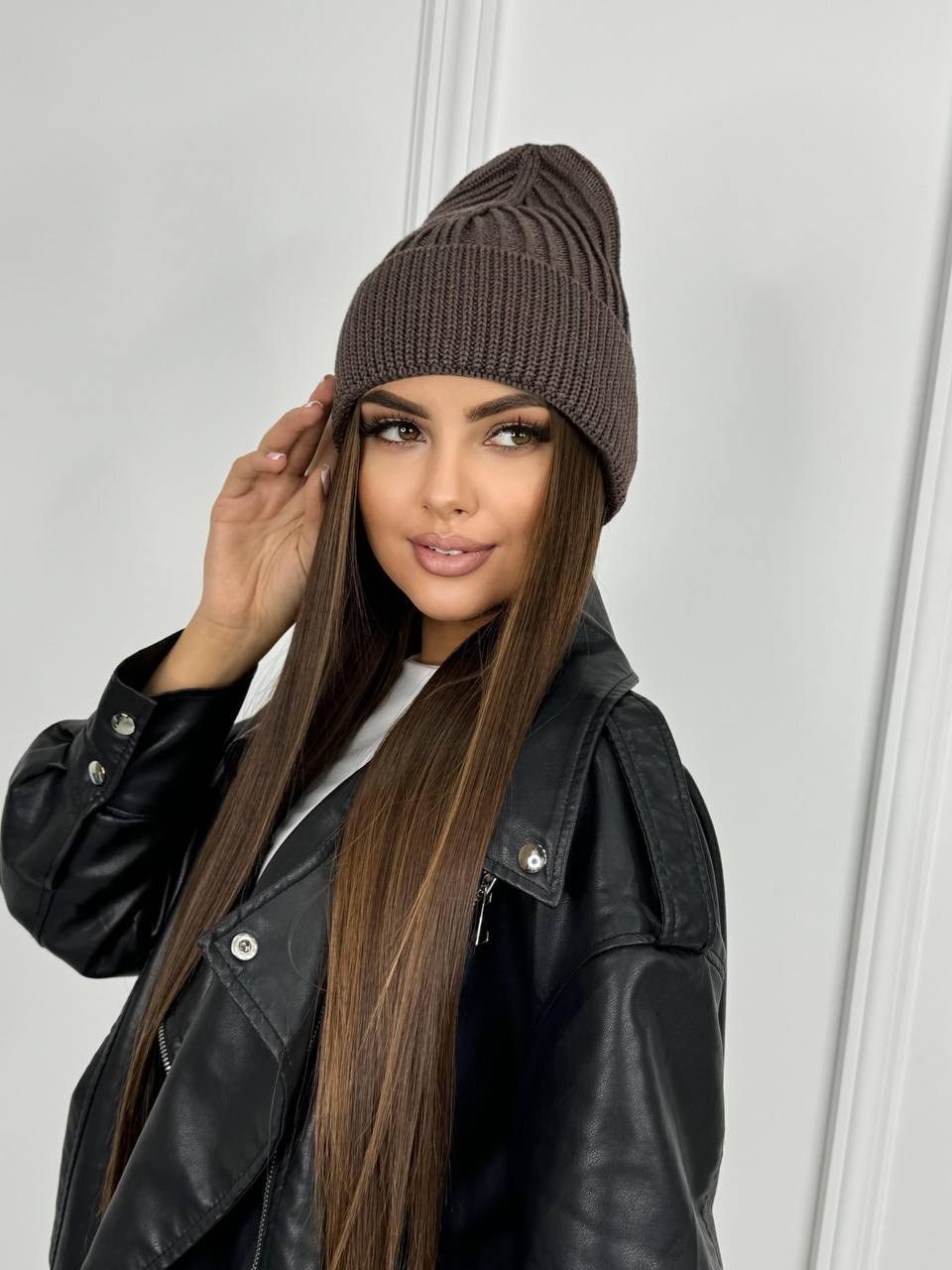 шапка вязаная бини зимняя tofi,шапка женская бини зимняя,шапка вязаная бини зимняя,шапка женская бини зимняя шапочка цвет шоколадный,женская шапка бини
