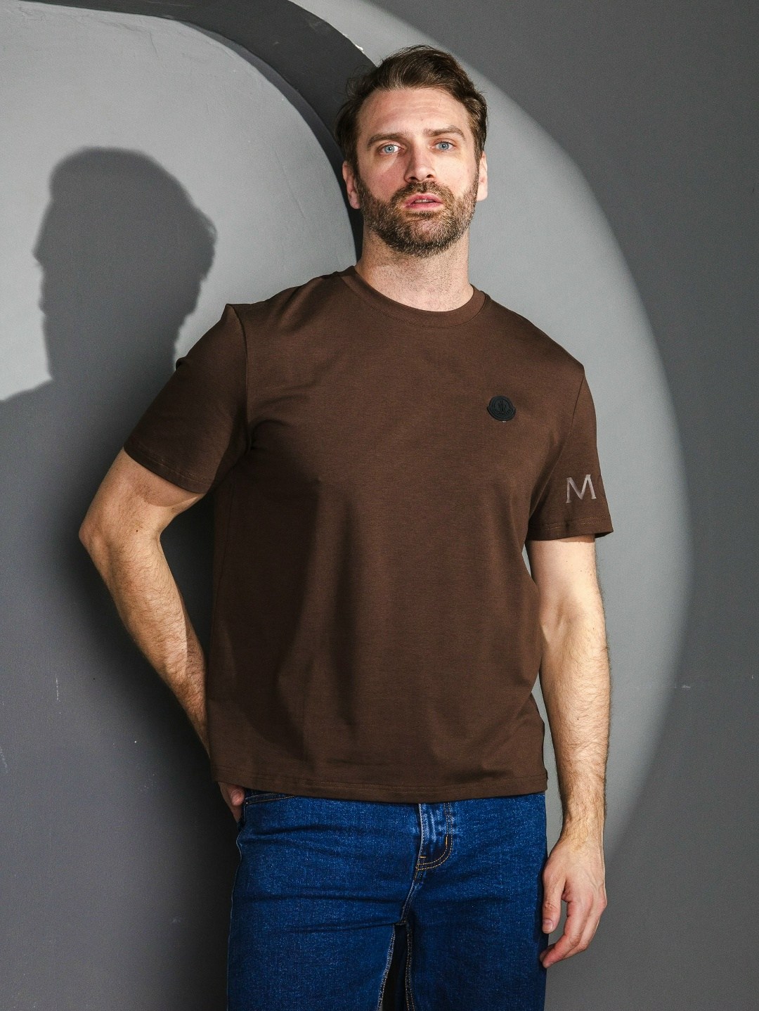 футболка мужская,футболка,футболка мужская с коротким рукавом,мужская футболка поло,коричневая футболка