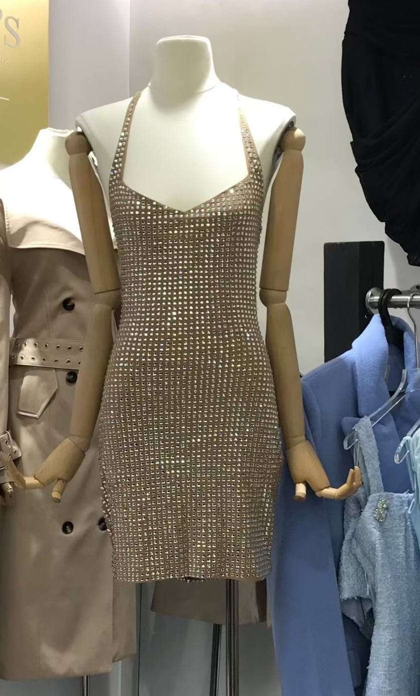 shein bae elegant women pearl decor crew neck long sleeve dress,платье,девушка,платье итальянское,gold oh polly dress