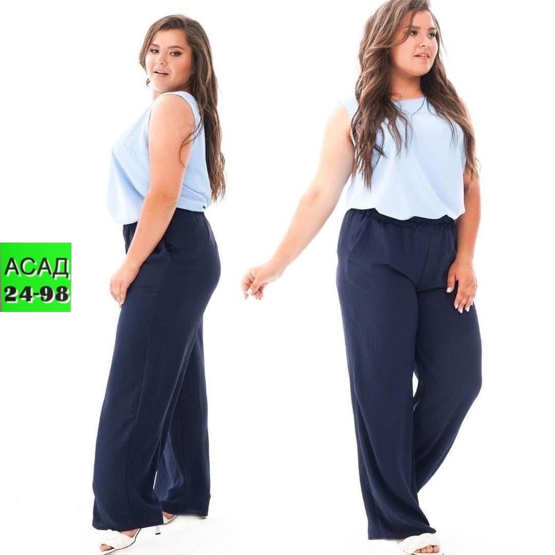 брюки женские широкие,брюки палаццо женские,широкие брюки большого размера,женские летние брюки ткань жатка,брюки широкие