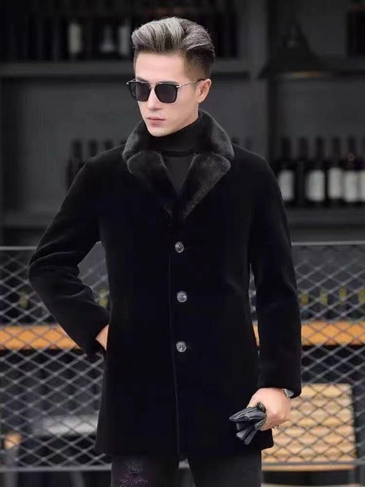 мужская норковая шуба,мужская куртка из искусственного норкового меха,мужская шуба из натурального меха,шуба мужская теплая из натурального меха норки классическое черное толстое,мужская норковая шуба