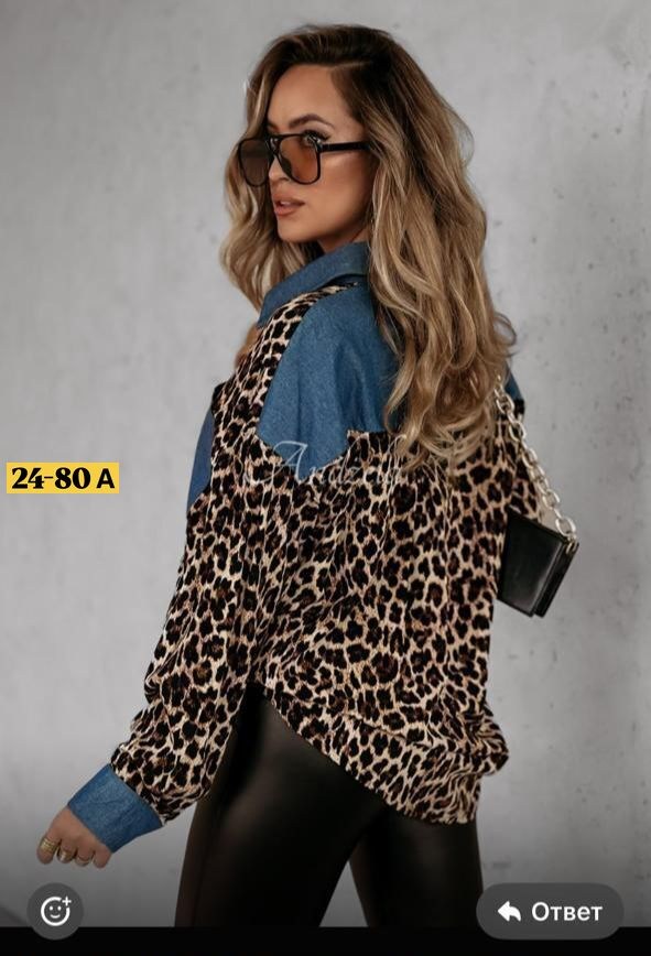 женские джинсовые рубашки,джинсовая рубашка,леопардовая рубашка,повседневная рубашка,женская рубашка