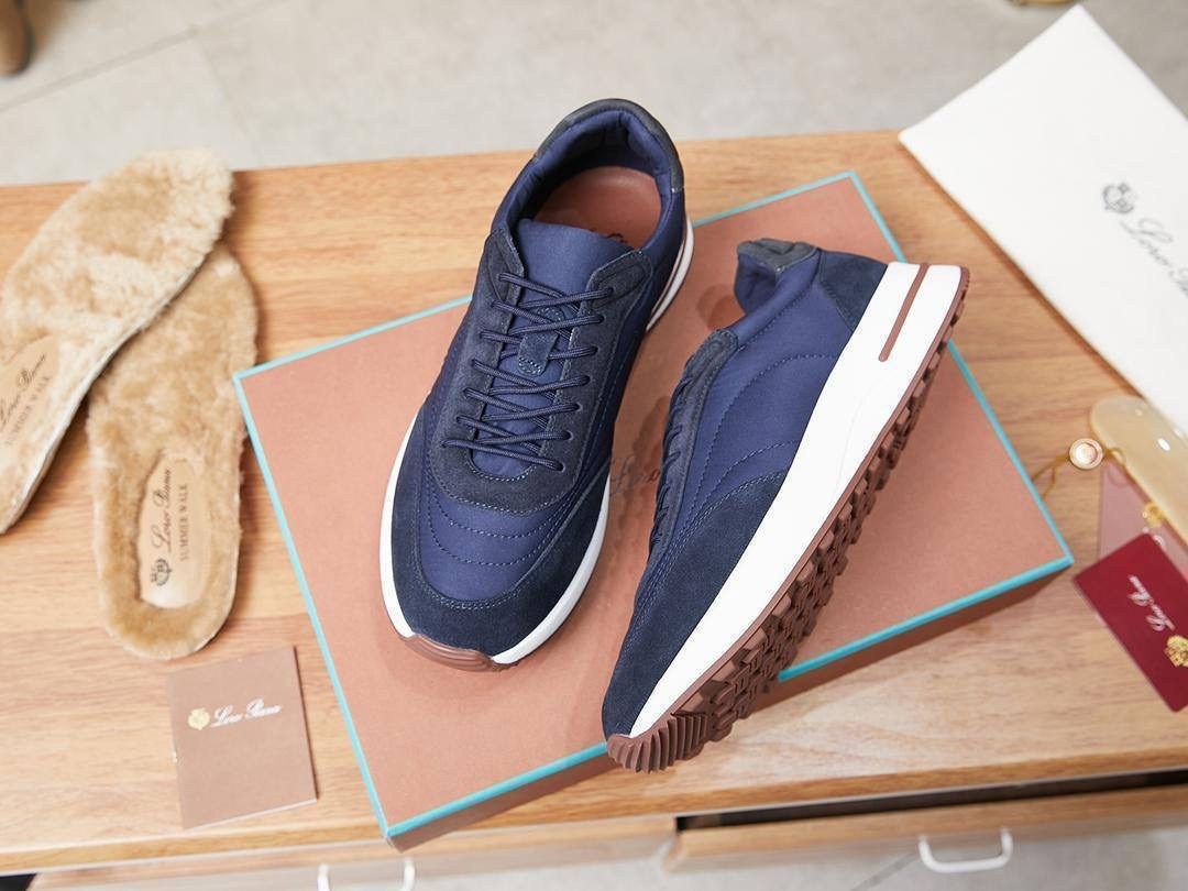 кроссовки loro piana,замшевые кроссовки,замшевые кроссовки loro piana week end walk - blue,кроссовка мужской,мужская  кроссовки