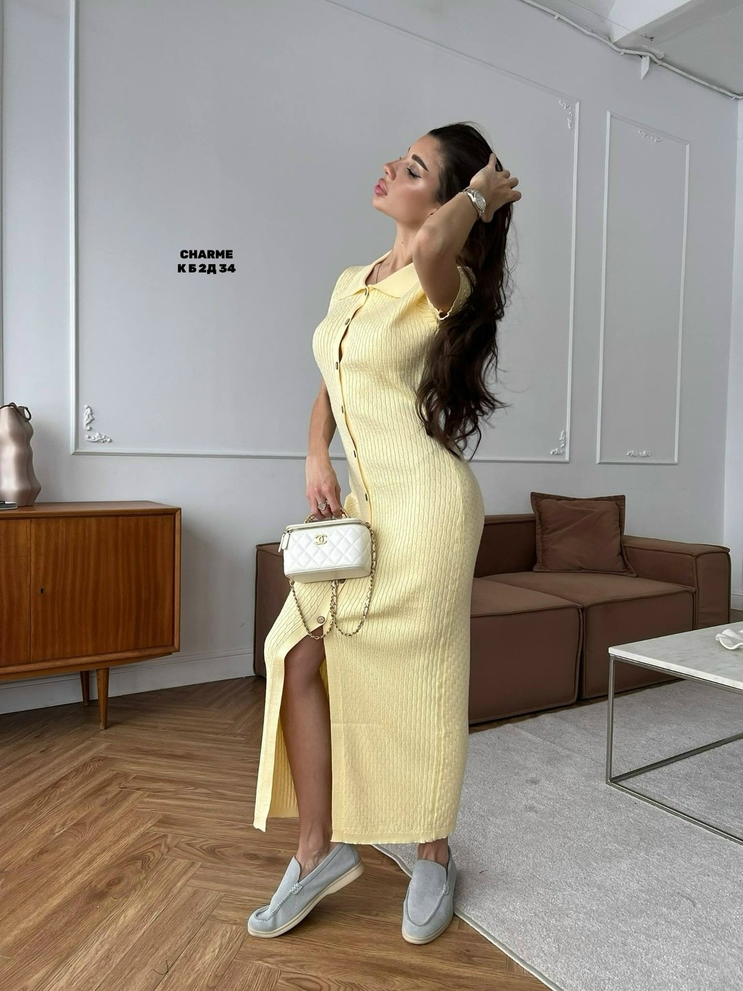 трикотажное платье,стильное платье,трикотажное платье с воротником,платье,платье коричневое