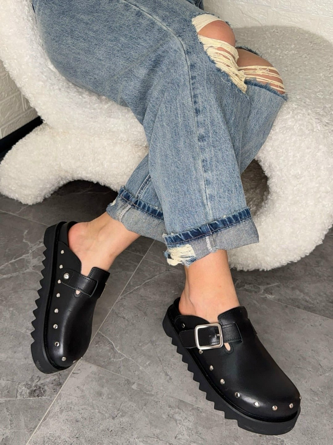 ,женские шлепанцы,сабо женские,кожаное сабо,обуви