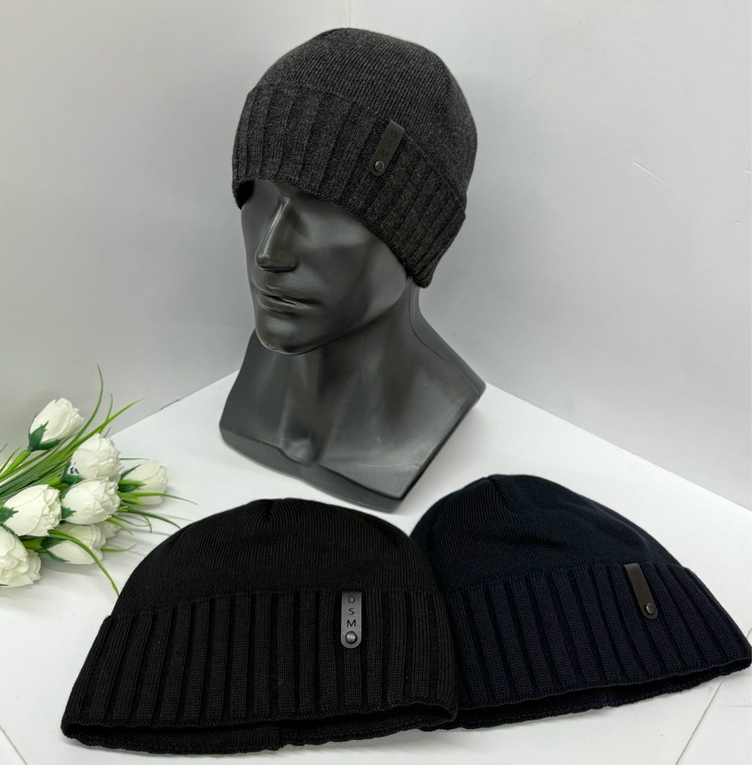 шапка мужская,шапка,шапка для мужчин,шапка мужская с флисовым подкладом цвет чёрный,шапка мужская черная