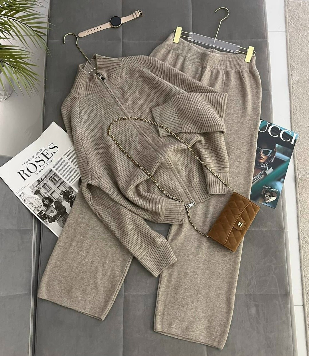 костюм двойка кашемир,костюм женский,костюм кашемир,костюм женский: свитер и штаны (one size 42-48),брючный костюм