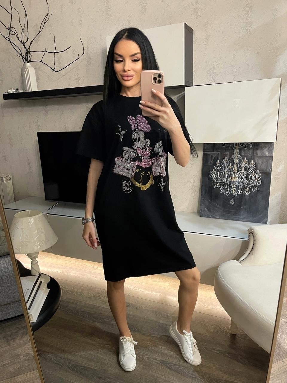 футболка оверсайз со стразами fashion lux,женская футболка,футболка женская оверсайз со стразами,стильная футболка