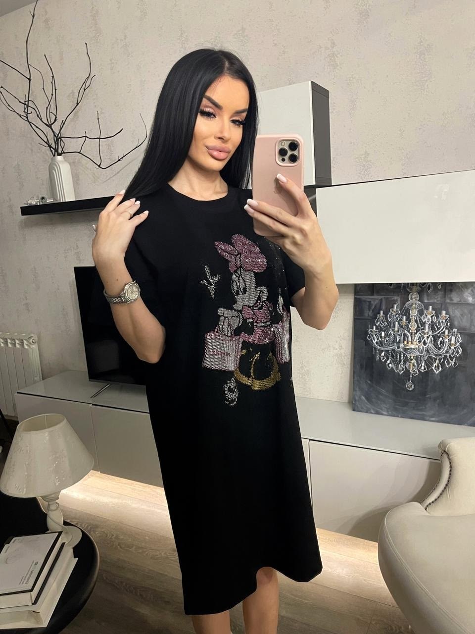 футболка оверсайз со стразами fashion lux,женская футболка,футболка женская оверсайз со стразами