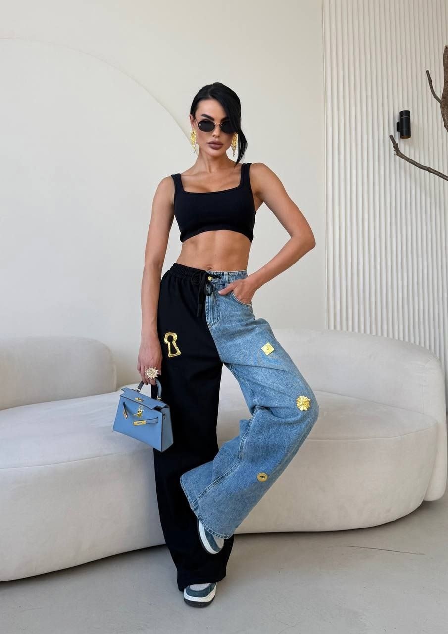 женские джинсы,джинсовые брюки,брюки джинсы,модные брюки,джинсы с принтом