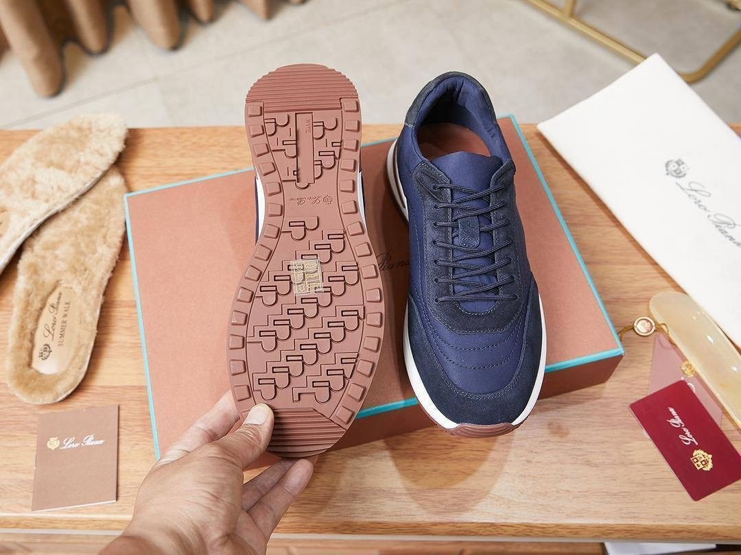 кроссовки loro piana,замшевые кроссовки,замшевые кроссовки loro piana week end walk - blue,кроссовка мужской,мужская  кроссовки