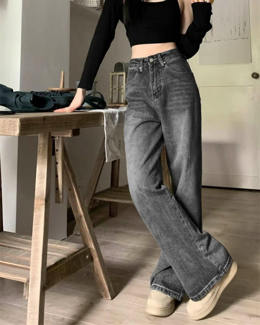 джинсы багги женские широкие,женские мешковатые джинсы с широкими штанинами,широкие джинсы,женские джинсы широкие,женские джинсы большого размера с широкими штанинами и высокой талией