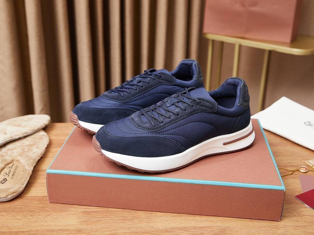 кроссовки loro piana,замшевые кроссовки,замшевые кроссовки loro piana week end walk - blue,кроссовка мужской,мужская  кроссовки