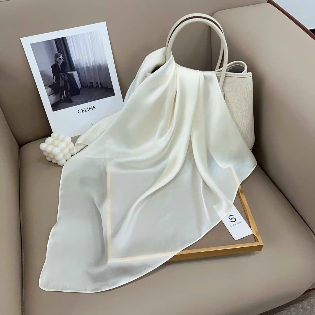 платок женский шелковый однотонный,шелковый однотонный платок,атласный платок,женский шелковый шарф,шелковый шарф