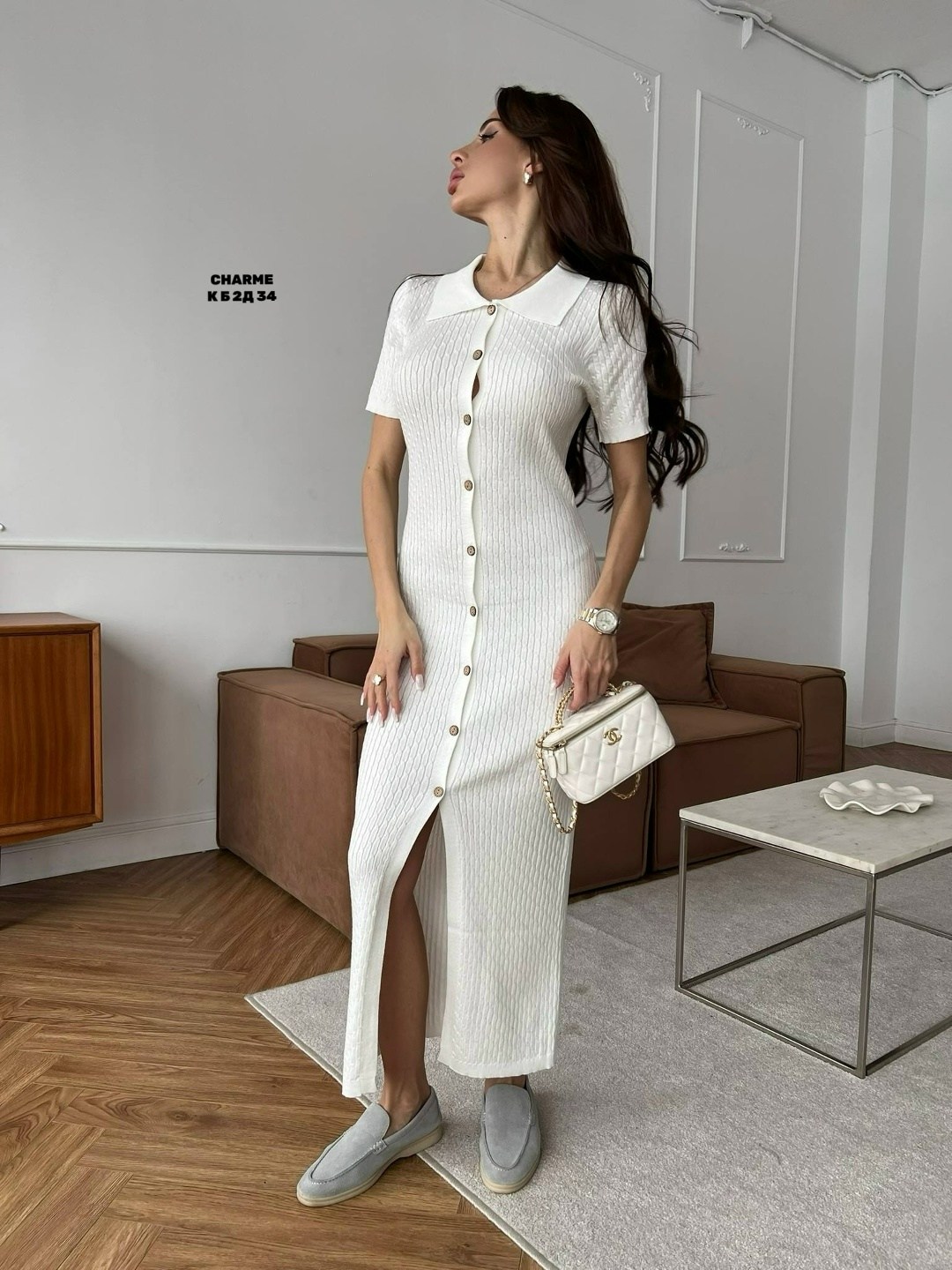 трикотажное платье,стильное платье,трикотажное платье с воротником,платье,платье коричневое