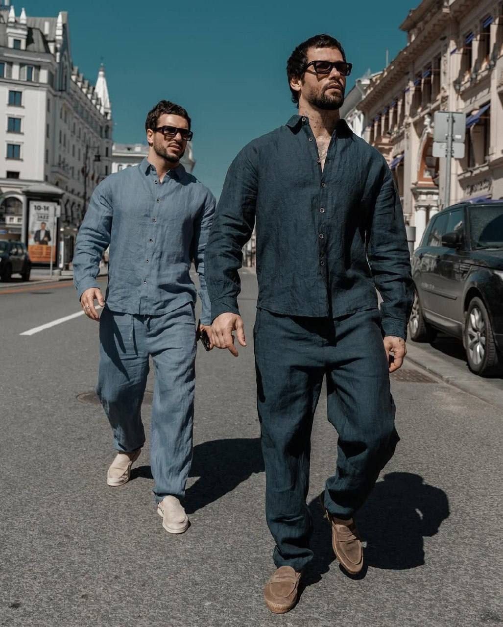 мужской льняной костюм,костюм с рубашкой,костюм летний мужской,костюм мужской,костюм классический мужской