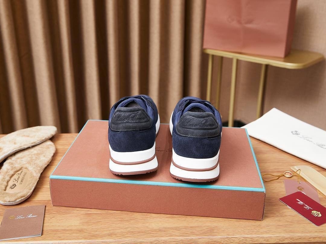 кроссовки loro piana,замшевые кроссовки,замшевые кроссовки loro piana week end walk - blue,кроссовка мужской,мужская  кроссовки