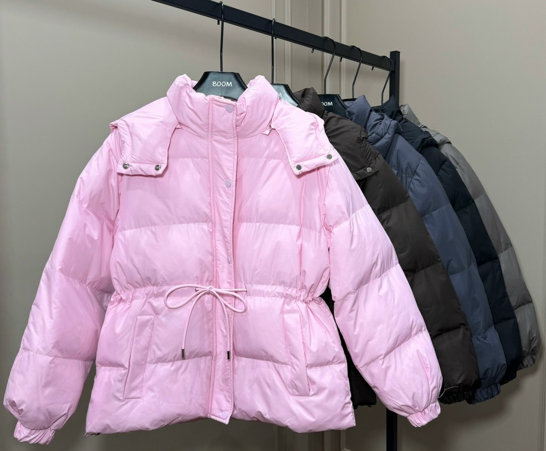 стильное укороченное зимнее пальто-пуховик с капюшоном,куртки зимние,женские куртки,пуховики женские,короткий пуховик