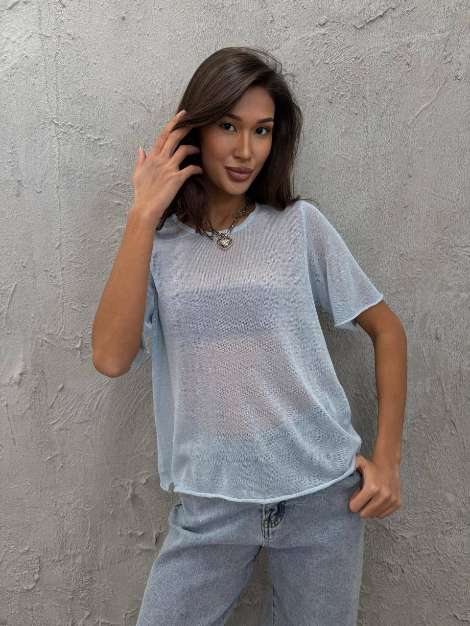 джемпер голубой,голубая кофта,женская кофта,вязаная кофта,джемпер