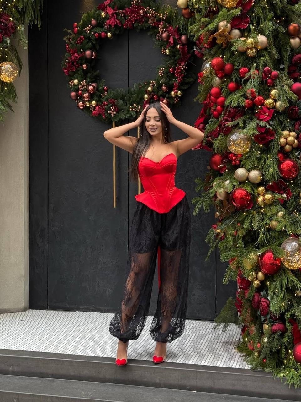 корсеты,корсет вечерний,кроп топ корсет вечерний с перьями красный fulpary,стильные наряды,корсет женский