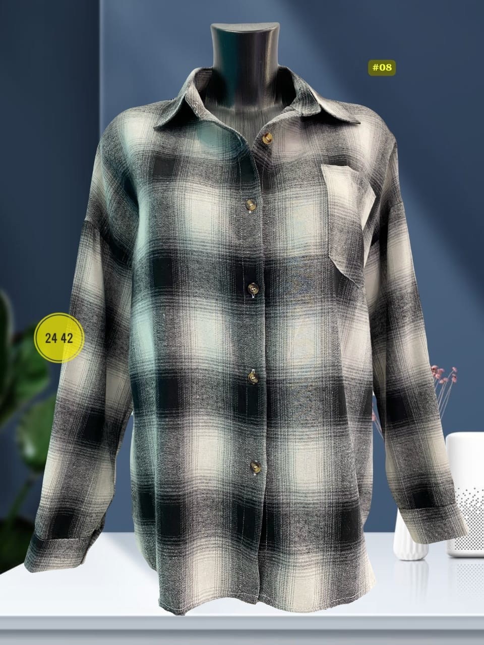 женская рубашка,рубашка в клетку,рубашка хб,рубашка в клетку женская,женская рубашка оверсайз нарядная elmira brend