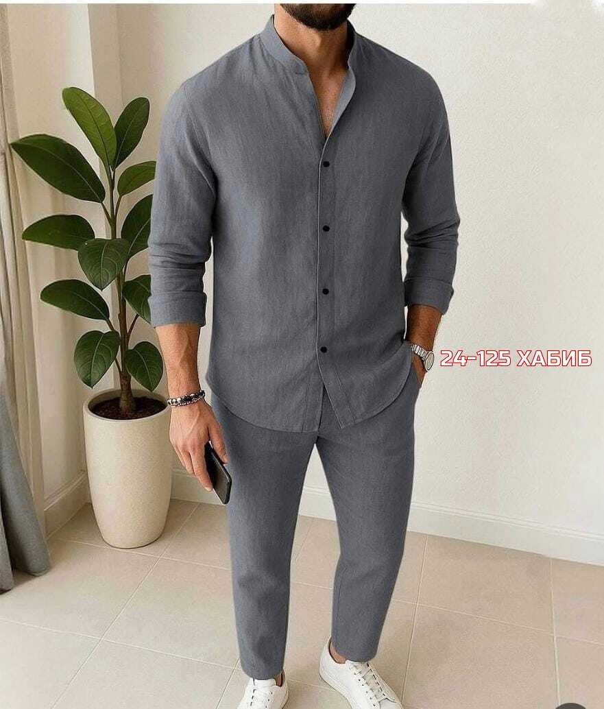 костюм повседневный,мужской льняной костюм,костюм из льна мужской,льняной костюм с брюками,костюм с рубашкой