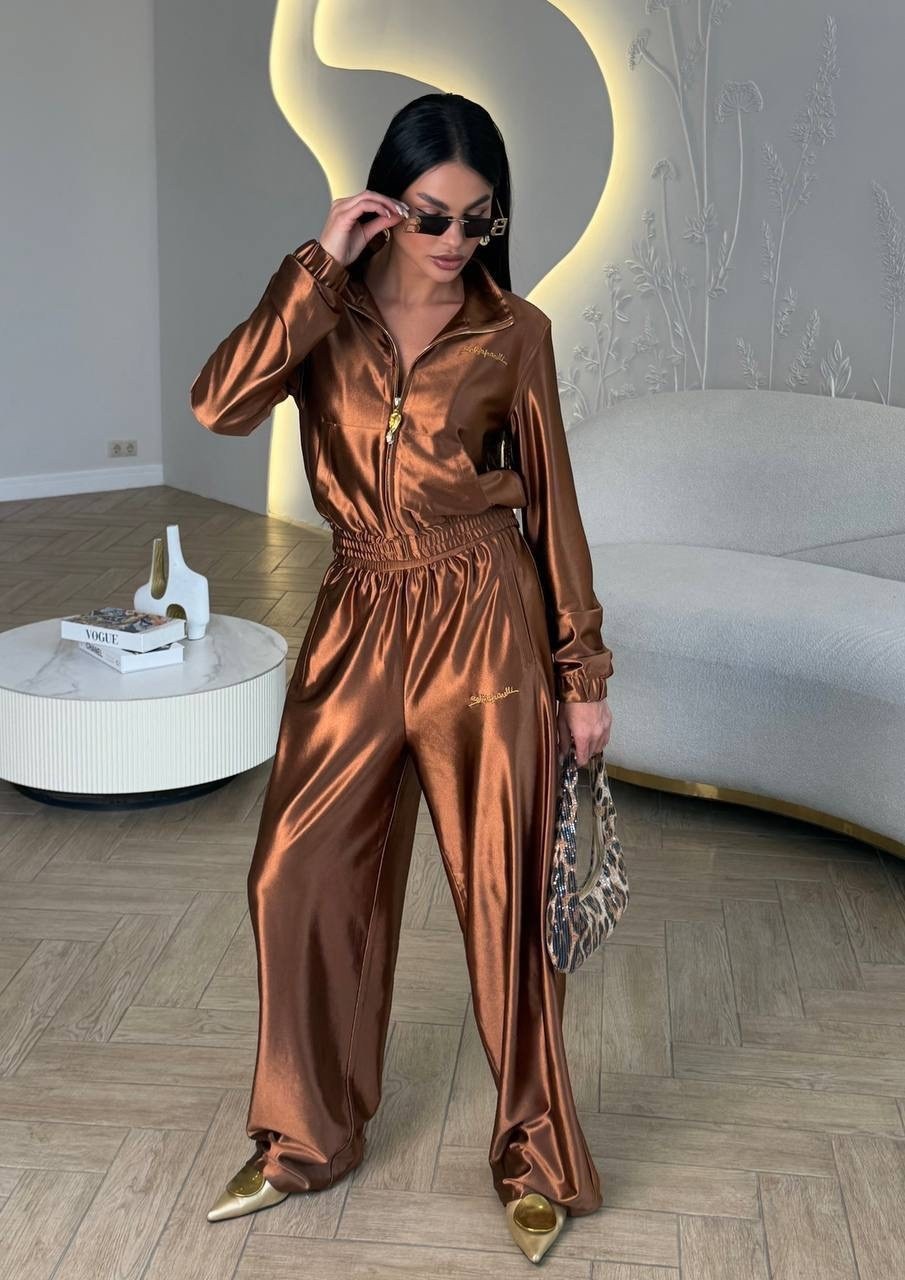 атласный костюм,атласный костюм вечерний,брючный атласный костюм,атласный костюм женский,брючный костюм