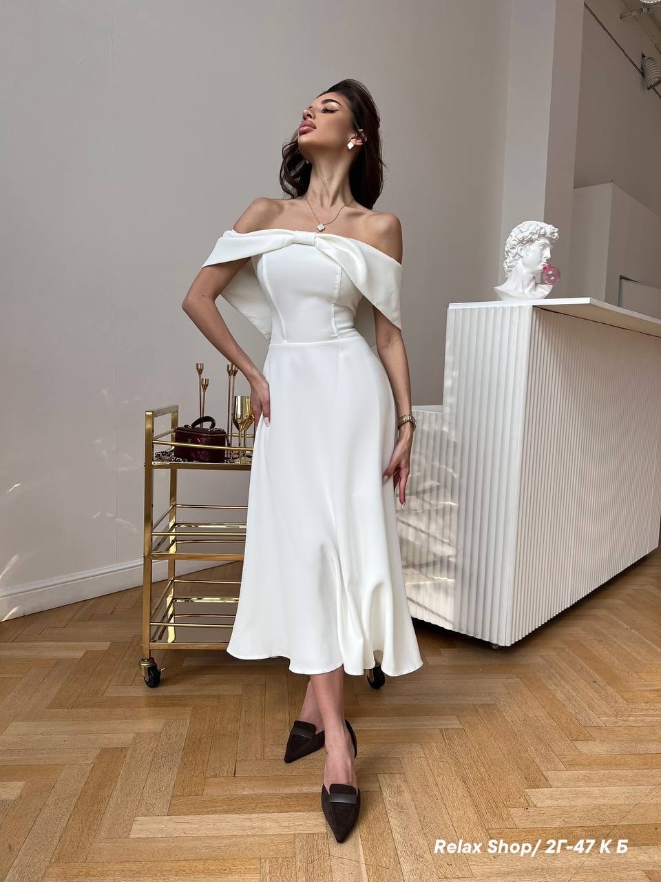 вечернее платье миди с открытыми плечами,платье женская,платье,платье вечернее миди с открытыми плечами vesna dress,платье вечернее миди с открытыми плечами vesna dress цвет черный