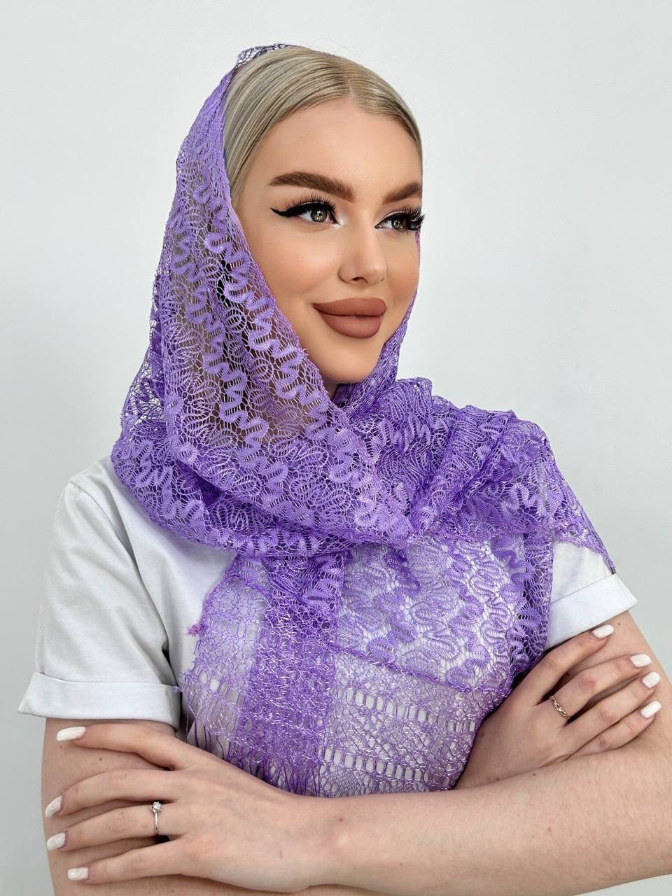 платок шарф накидка церковный,палантин женские,кружевной палантин,платок шарф,платок для храма женский