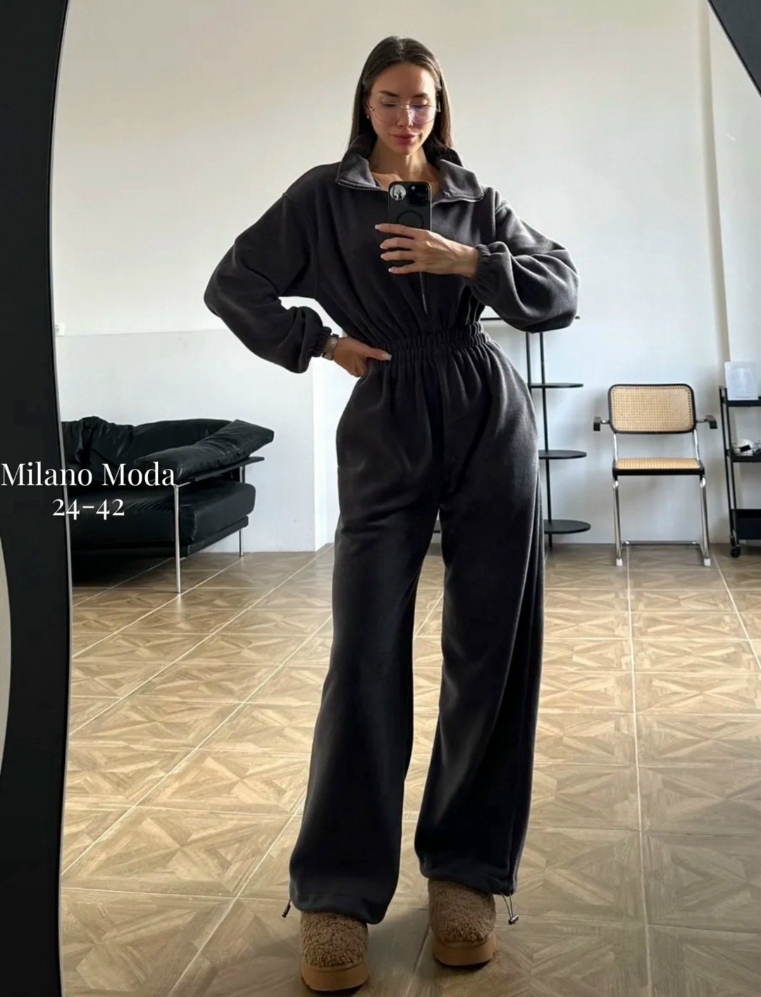 комбинезон цвет gray размер 42,комбинезон размер 42 gray,женский комбинезон,спортивный комбинезон велюровый повседневный gy.co. цвет темно-серый,комбинезон флисовый