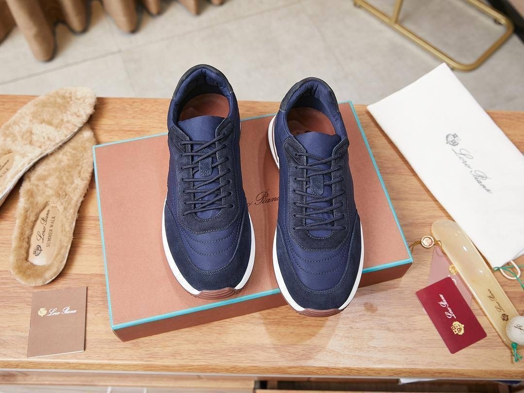 кроссовки loro piana,замшевые кроссовки,замшевые кроссовки loro piana week end walk - blue,кроссовка мужской,мужская  кроссовки