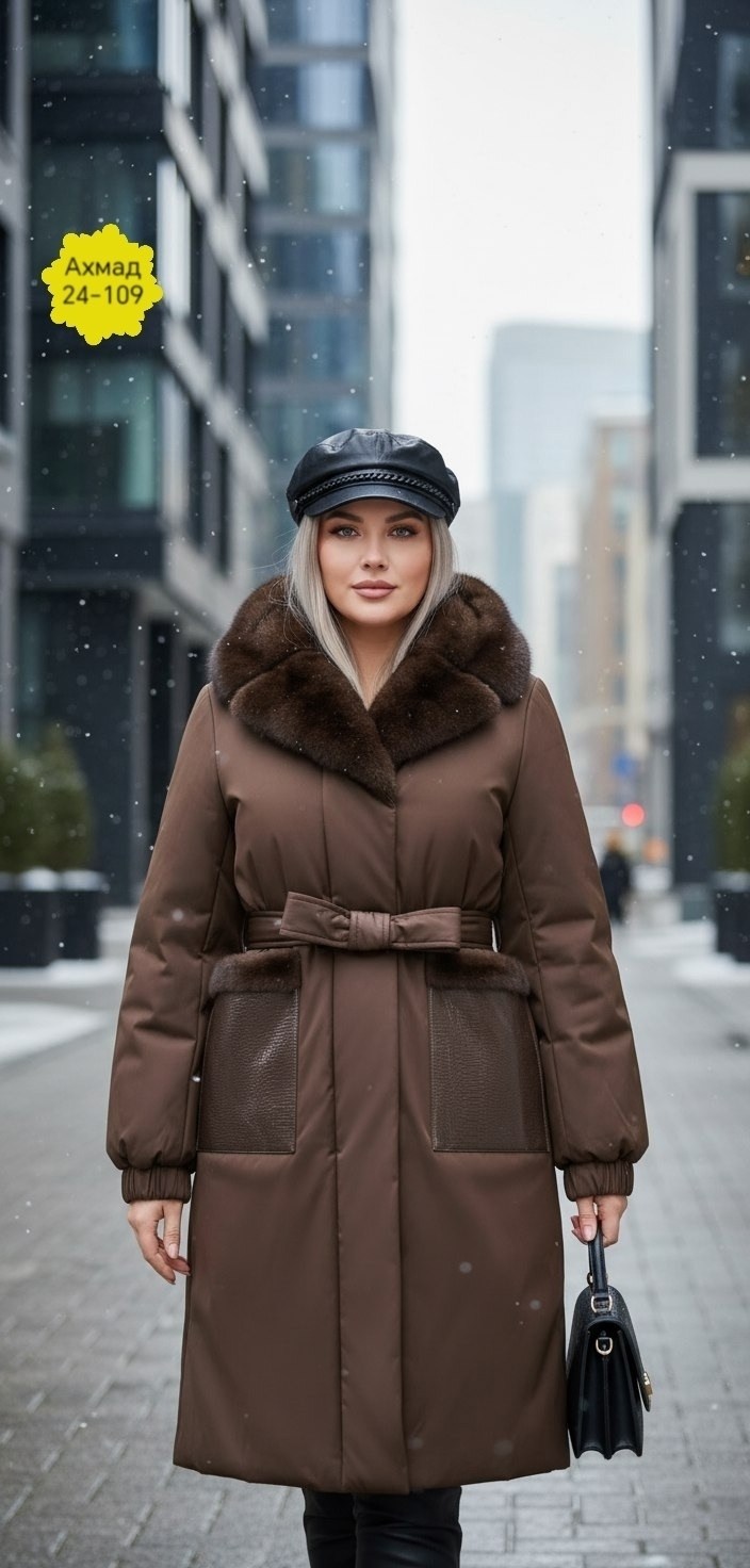 длинное зимнее пальто с мехом норки bomfurs,пуховики с мехом,пальто с меховым воротником,пальто женское зимнее с норкой натуральной люкс класса,пальто женские