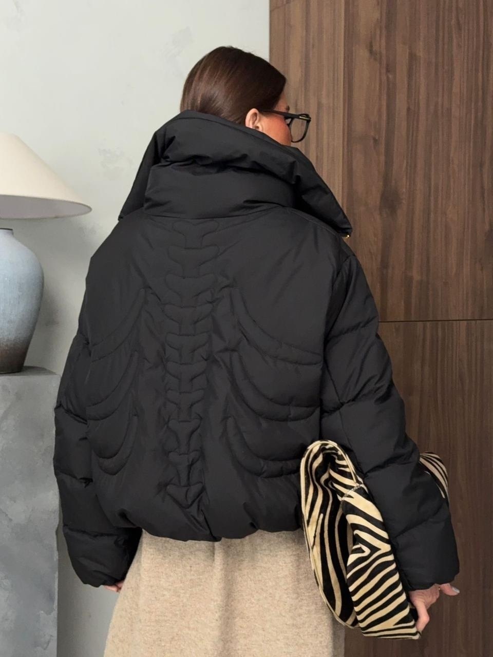 куртка теплая,куртка,женская куртка,куртка оверсайз,демисезонная куртка черный