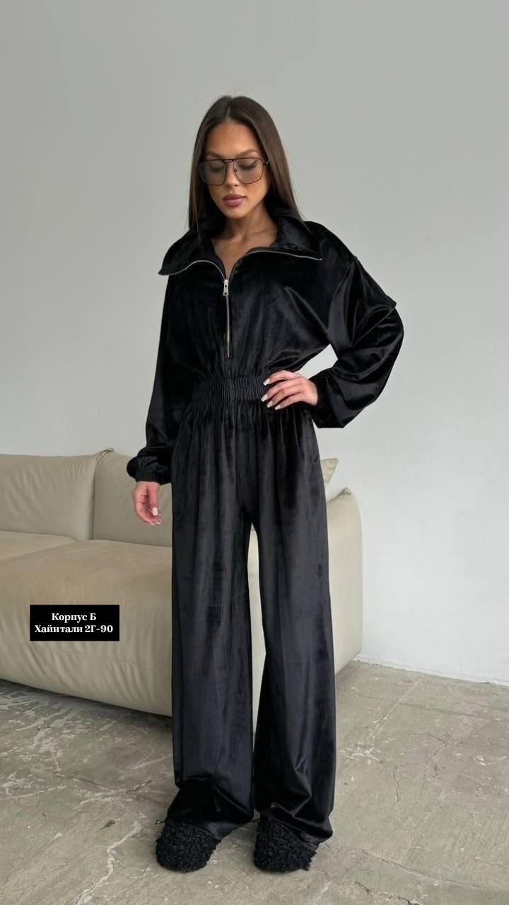 женский велюровый комбинезон 42/48р,комбинезон из королевского велюра,велюровый женский комбинезон,стильный комбинезон женский велюровый,женский комбинезон из велюра