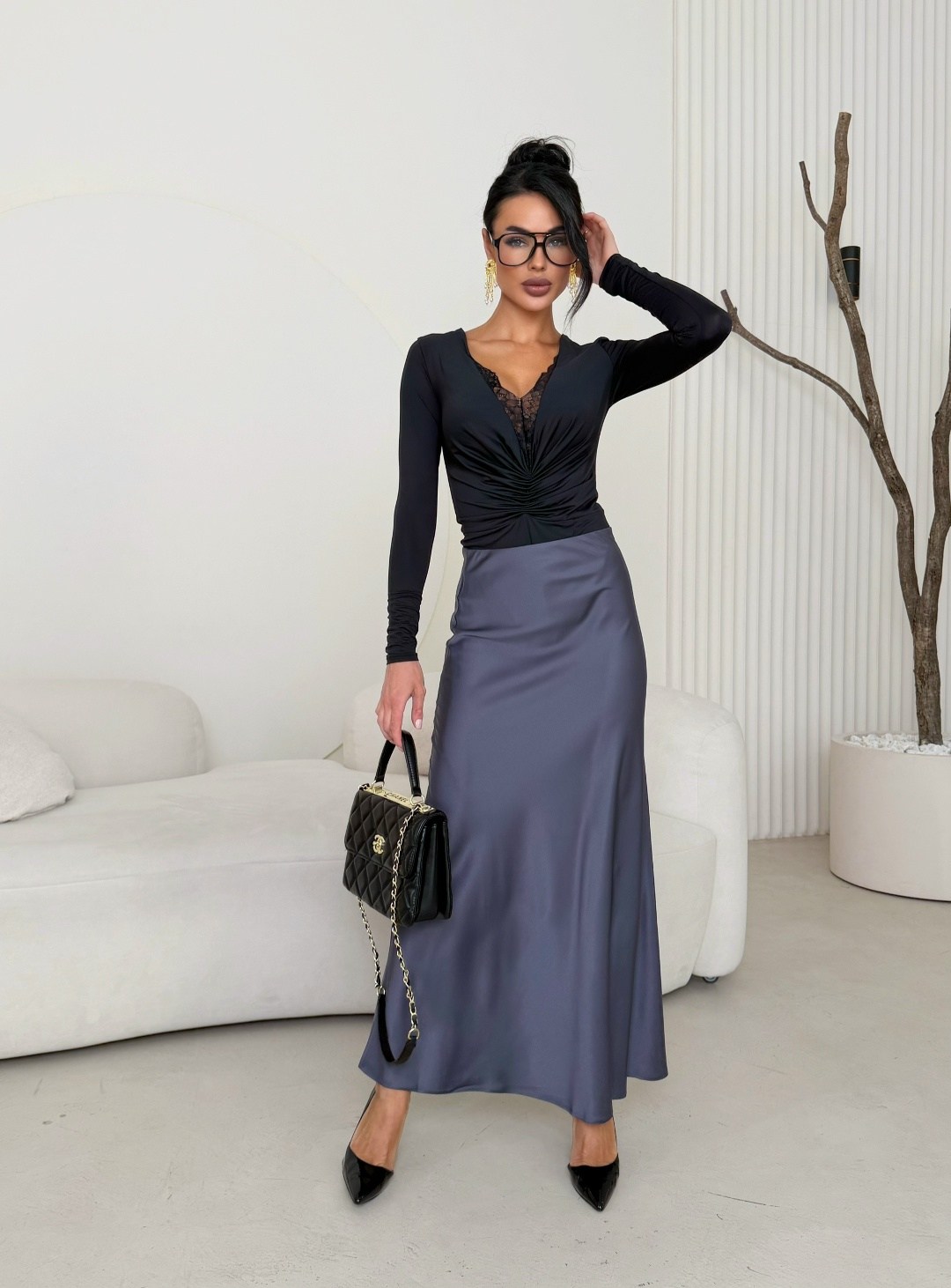 атласная юбка с высоким,шелковая юбка миди,юбка,женская юбка,атласная юбка женская длинная