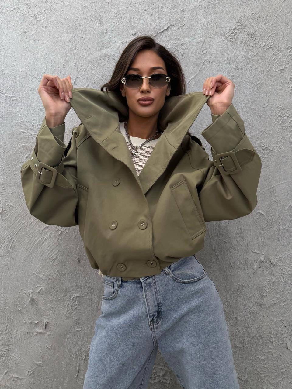 куртка повседневная,короткая куртка,куртка с карманами,короткий тренч,куртка женская модная