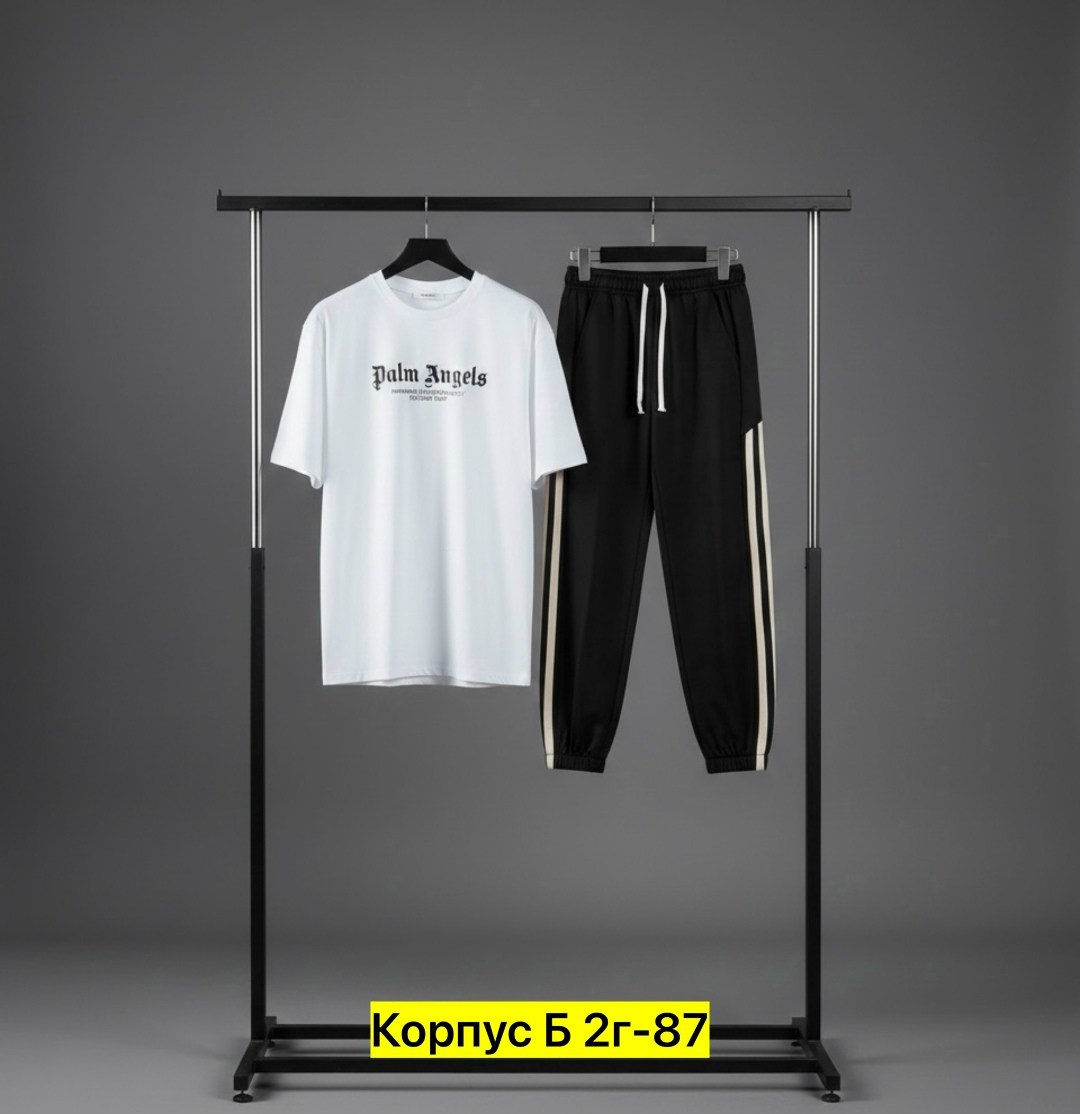 футболка мужская palm angels,футболка palm angels,комплект костюм,костюм спортивный мужской,костюм мужской