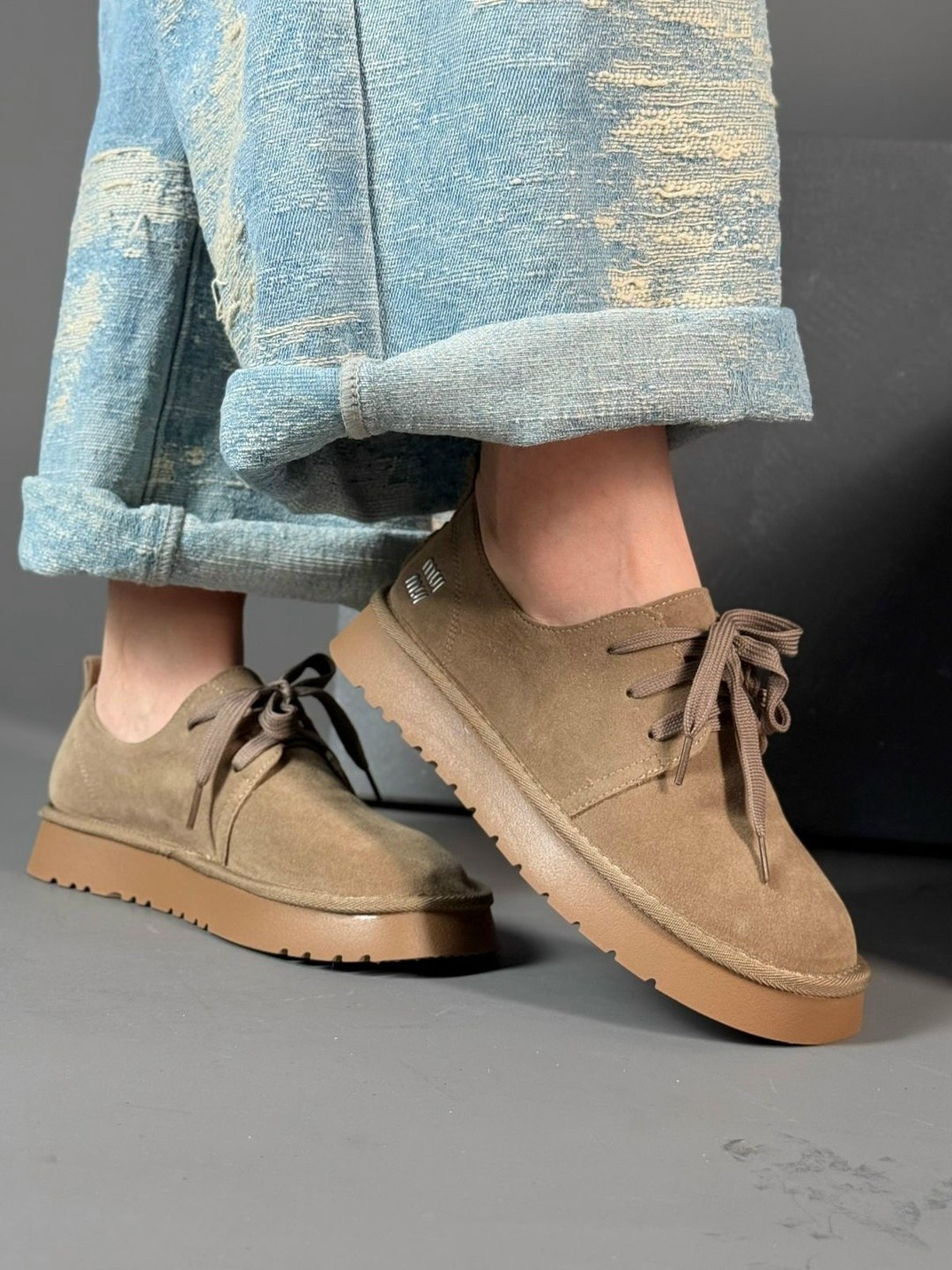 , повседневные,замшевые кроссовки, на плоской подошве, женская