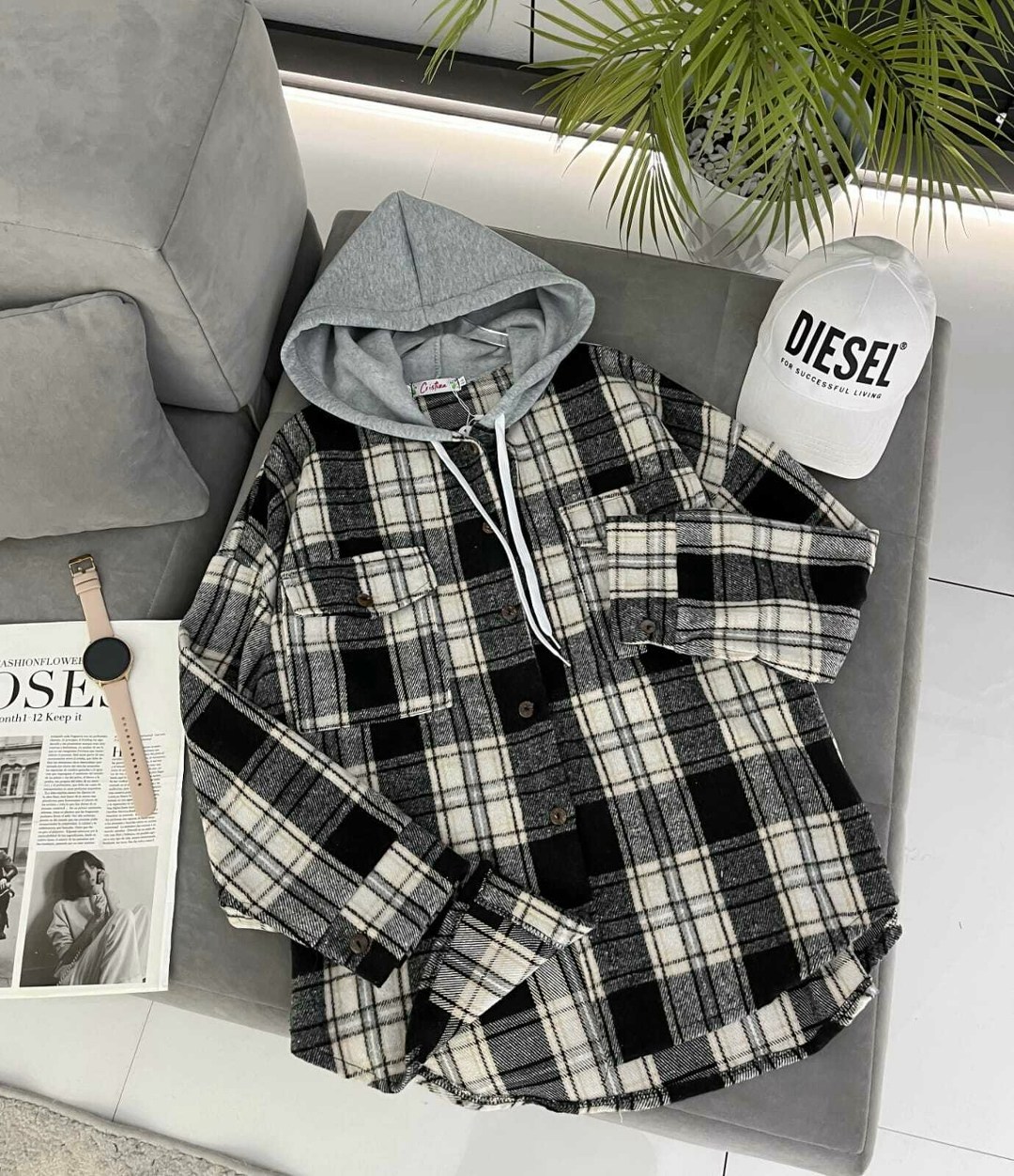 рубашка с капюшоном,клетчатая рубашка с капюшоном,рубашка в клетку с капюшоном,рубашка женская в клетку с капюшоном,рубашка в клетку теплая с капюшоном
