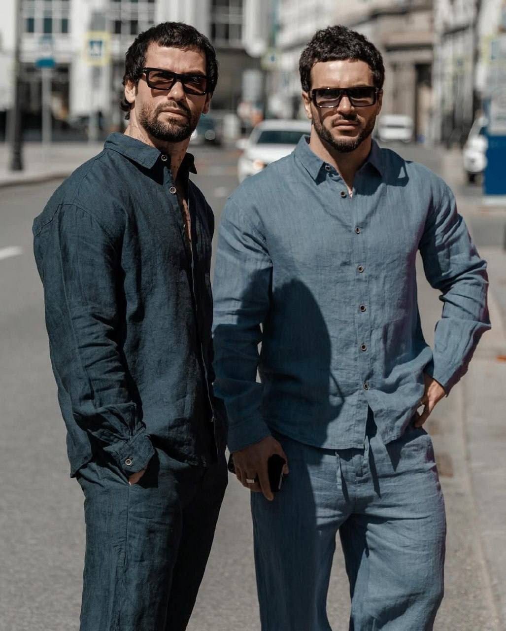 мужской льняной костюм,костюм с рубашкой,костюм летний мужской,костюм мужской,костюм классический мужской